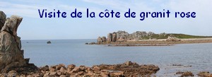 La cote de granit rose du Finistere aux cotes d'armor, en Bretagne